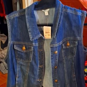Women's jeans vest